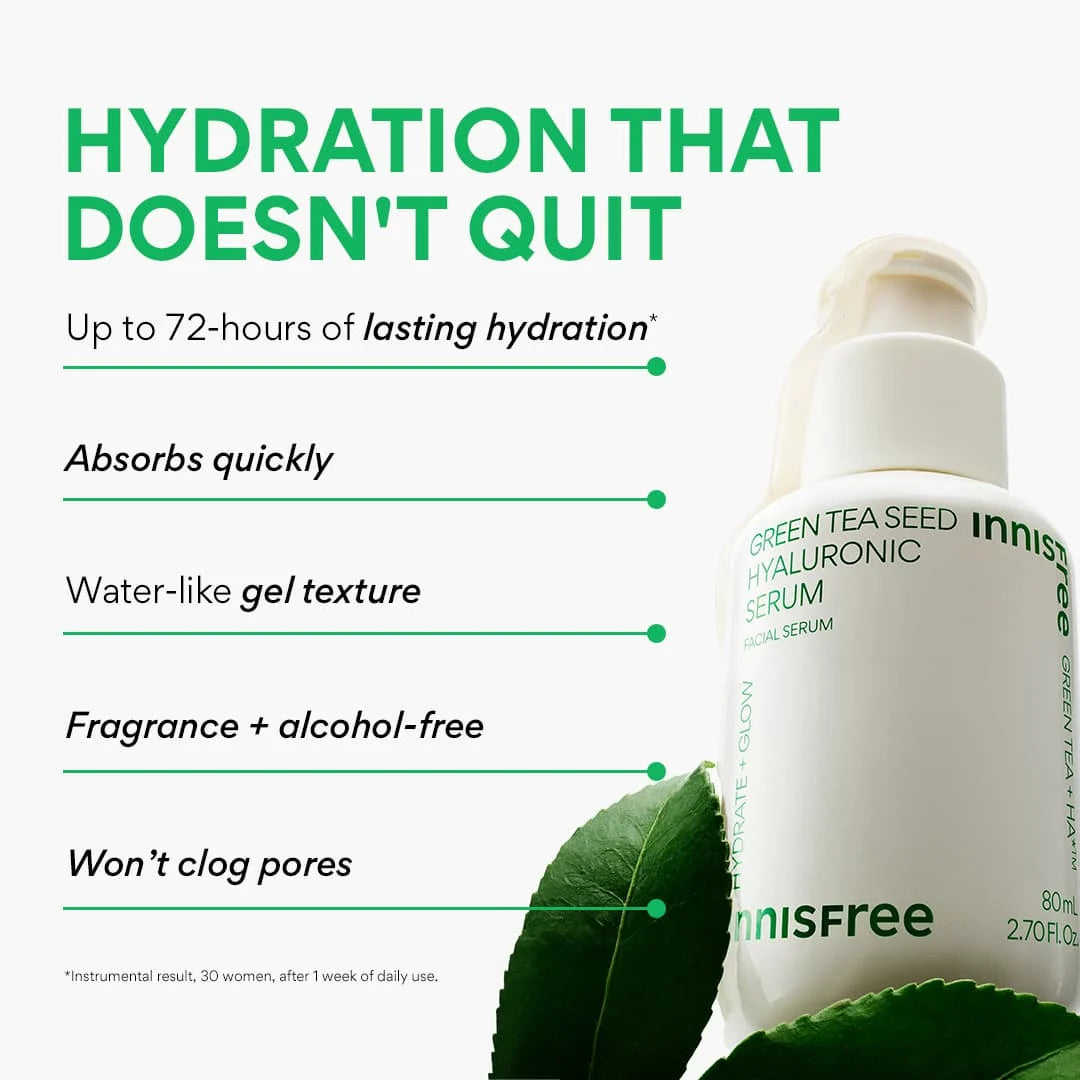 INNISFREE GREEN TEA SEED HYALURONIC SERUM