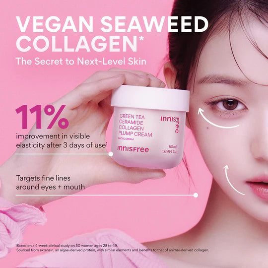 INNISFREE GREEN TEA CERAMIDE COLLAGEN PLUMP CREAM