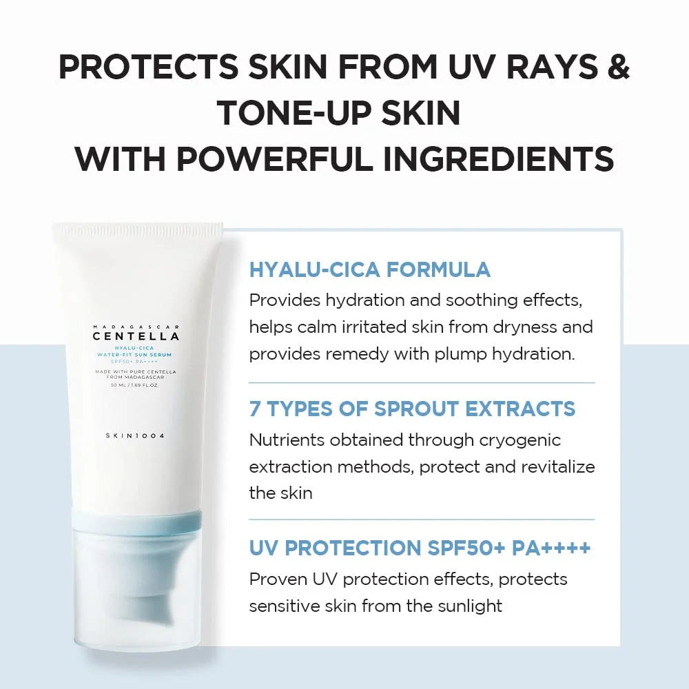 SKIN1004 MADAGASCAR CENTELLA SUN SERUM SPF 50+ TWIN PACK