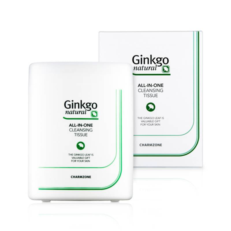 CHARMZONE GINKGO NATURAL ALL-IN-ONE CLEANSING TISSUE