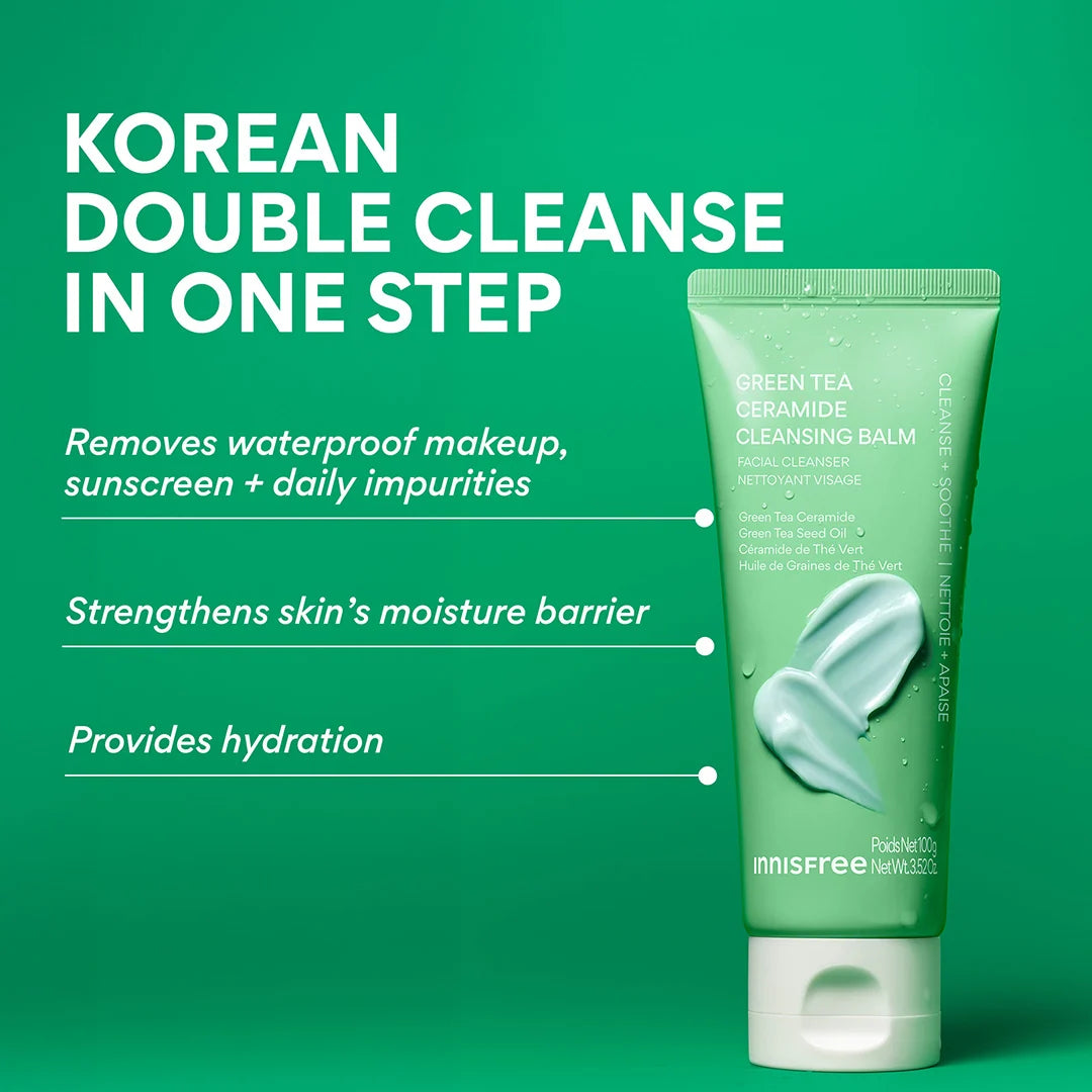 INNISFREE GREEN TEA CERAMIDE CLEANSING BALM