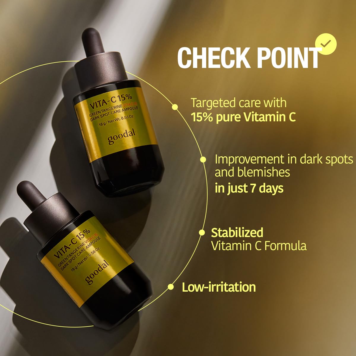 GOODAL GREEN TANGERINE VITA C 15% DARK SPOT AMPOULE