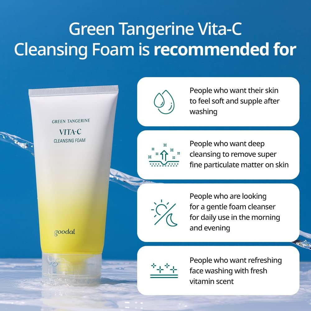 GOODAL GREEN TANGERINE VITA C DEEP CLEANSING FOAM