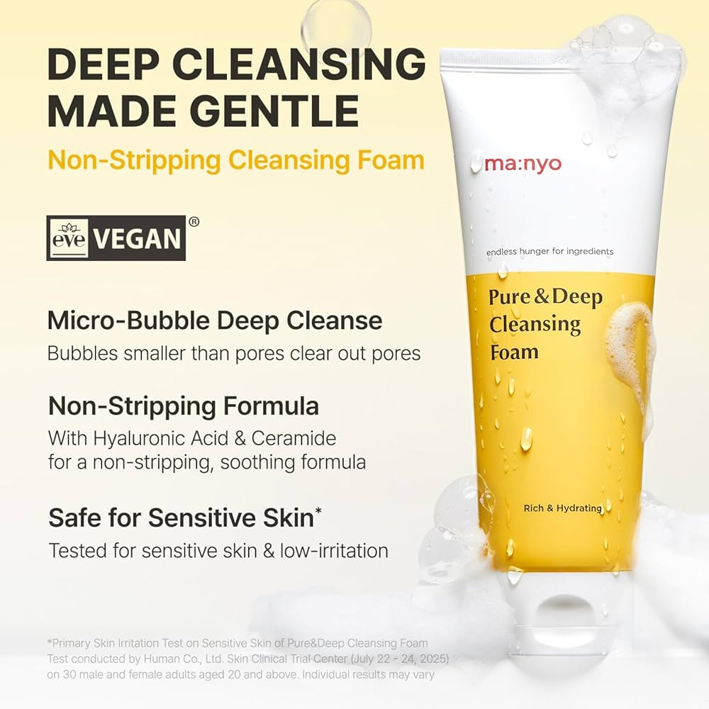 MAN:YO PURE AND DEEP CLEANSING FOAM