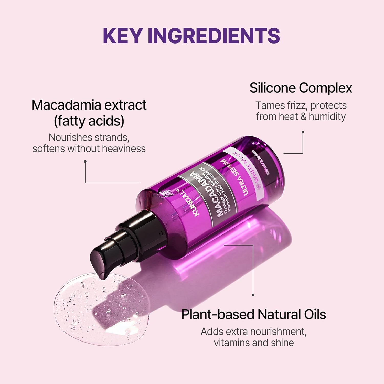 KUNDAL MACADAMIA ULTRA HAIR SERUM CHERRY BLOSSOM 100ML