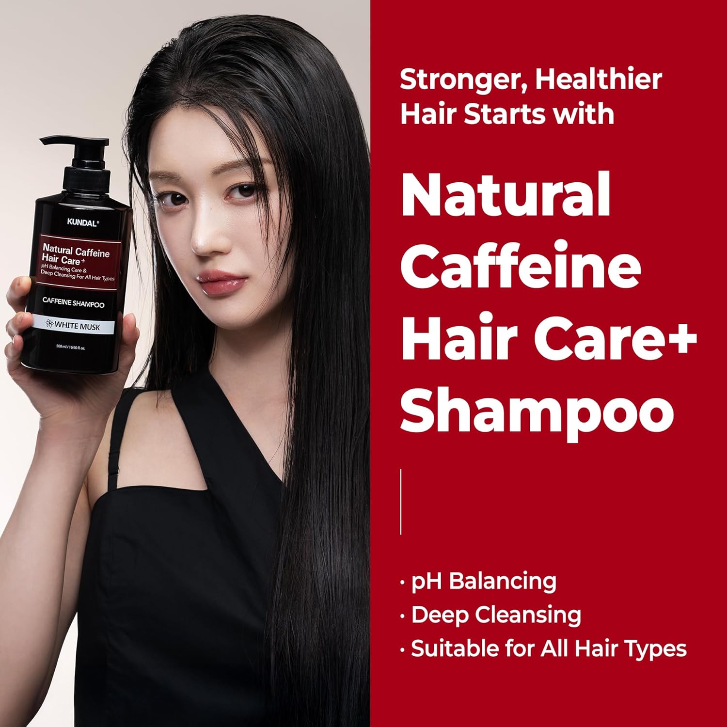 KUNDAL CAFFEINE SCALP SHAMPOO CHERRY BLOSSOM 500ML