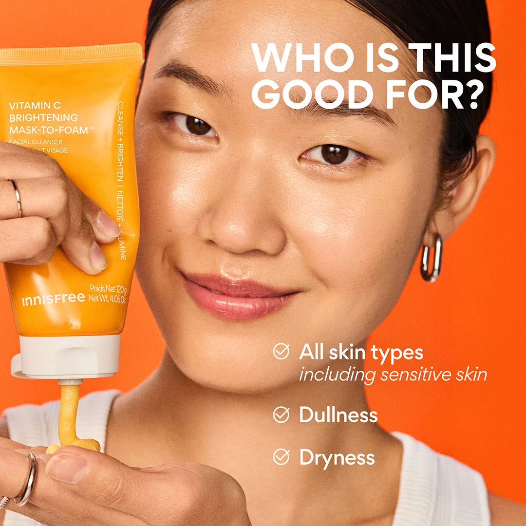 INNISFREE VITAMIN C BRIGHTENING MASK-TO-FOAM