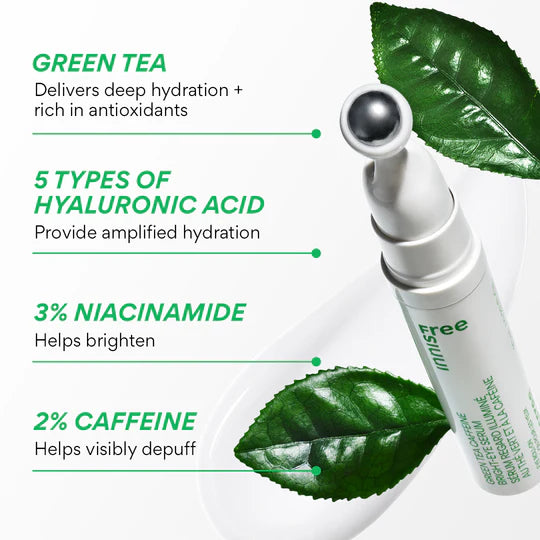 INNISFREE GREEN TEA CAFFEINE BRIGHT EYE SERUM
