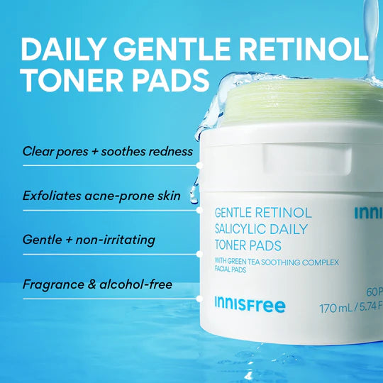 INNISFREE GENTLE RETINOL SALICYLIC DAILY PADS