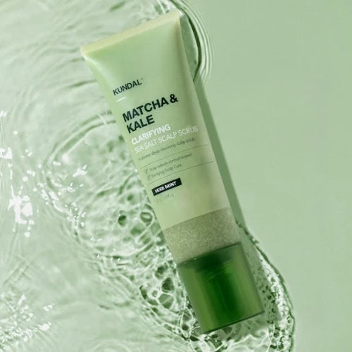 KUNDAL MATCHA & KALE CLARIFYING SEA SALT SCALP SCRUB 200G-HERB MINT