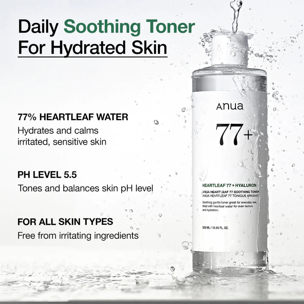 ANUA HEARTLEAF 77% SOOTHING TONER 250ML