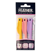 FEATHER FACIAL TOUCH-UP RAZOR 3 PIECE SET