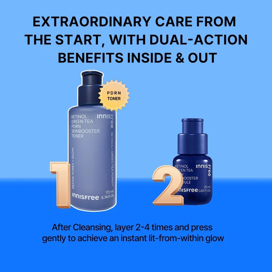 INNISFREE RETINOL GREEN TEA PDRN SKINBOOSTER TONER