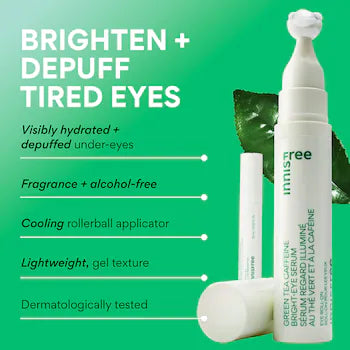INNISFREE GREEN TEA CAFFEINE BRIGHT-EYE SERUM