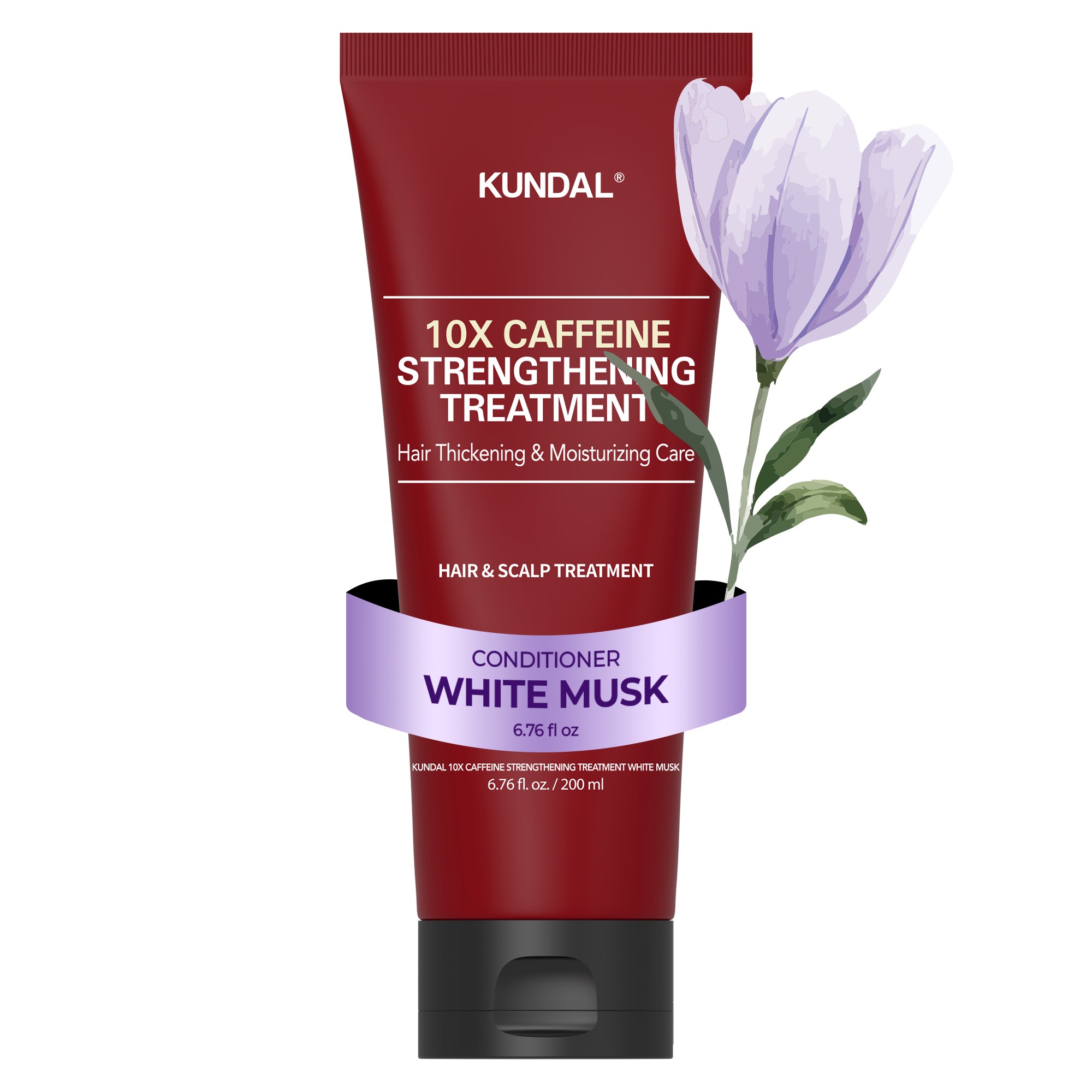 KUNDAL 10X CAFFEINE STRENGTHENING TREATMENT 200ML WHITE MUSK
